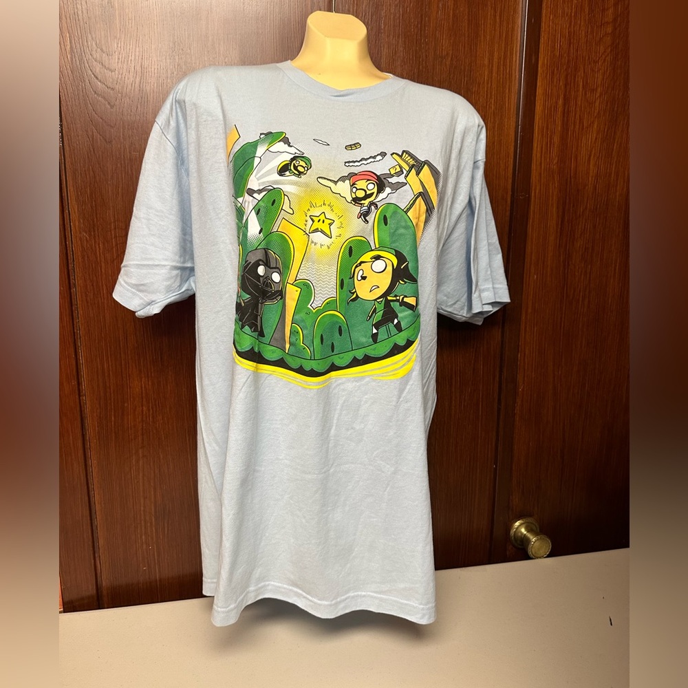 Mens shirt Super Mario and Various gaming character Design